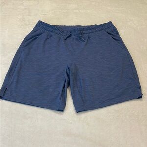MONDETTA SIZE M Men's Blue Shorts ELASTIC WAIST AND DRAWSTRING, POCKETS